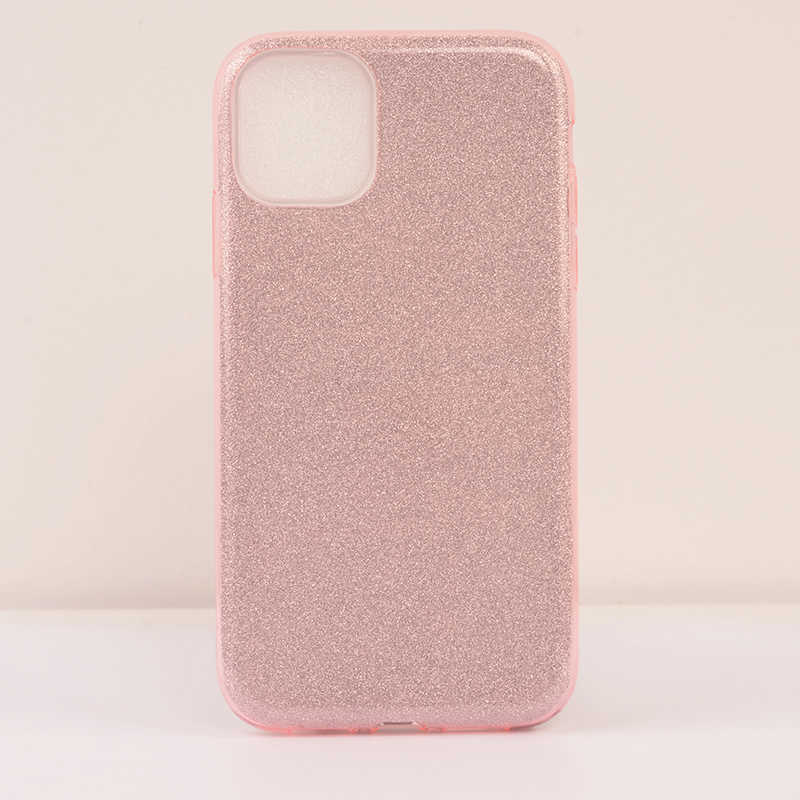 iPhone Uyumlu 11 Kılıf Tuhatu Shining Silikon-Pembe