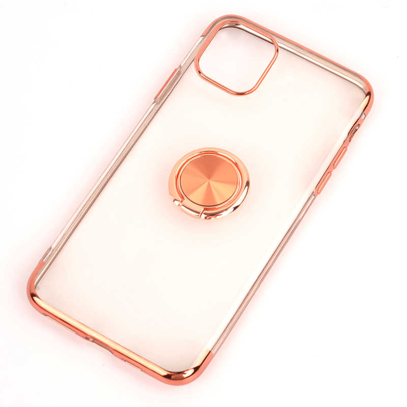 iPhone Uyumlu 11 Kılıf Tuhatu Gess Silikon-Rose gold