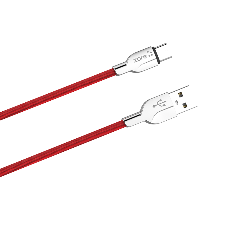 Tuhatu ZR-LS411 Type-C Usb Kablo-Kırmızı