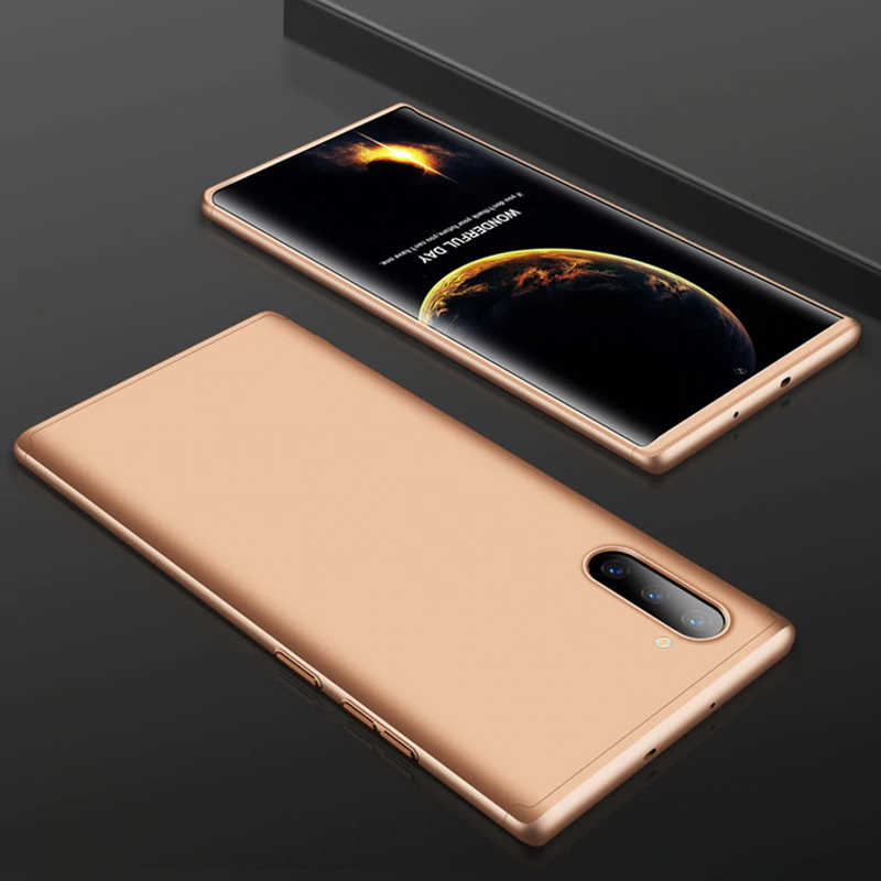 Galaxy Uyumlu Note 10 Kılıf Tuhatu Ays Kapak-Gold