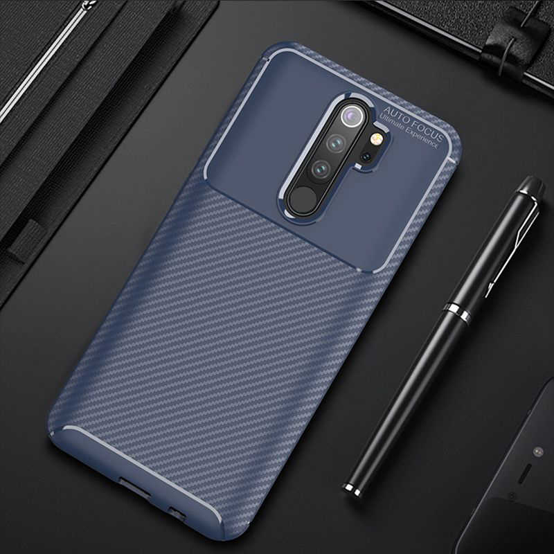 Xiaomi Uyumlu Redmi Note 8 Pro Kılıf Tuhatu Garavel Silikon Kapak-Lacivert