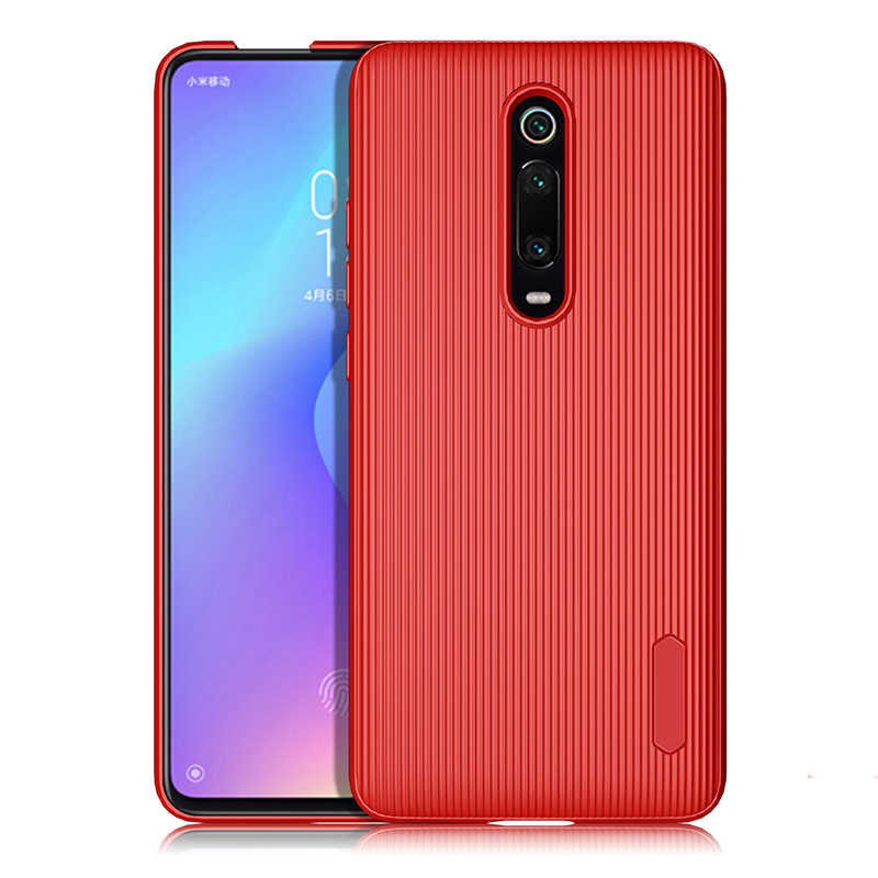 Xiaomi Uyumlu Mi 9T Kılıf Tuhatu Tio Silikon-Kırmızı