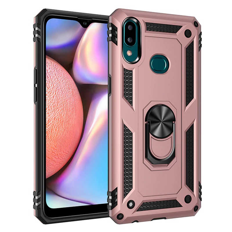 Galaxy Uyumlu A10S Kılıf Tuhatu Tank Kapak-Rose gold