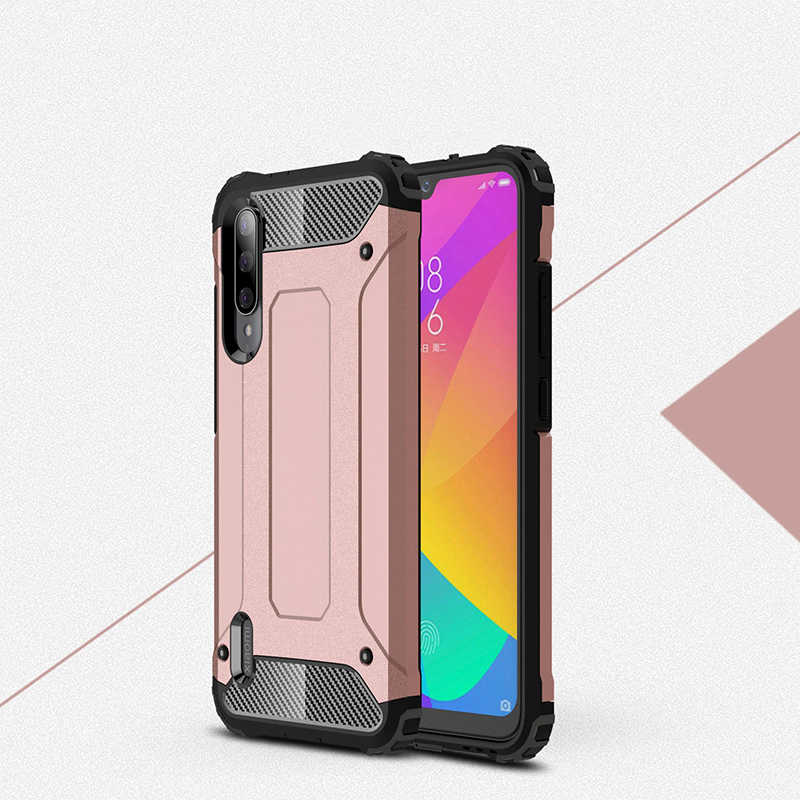 Xiaomi Uyumlu Mi 9 Lite Kılıf Tuhatu Crash Silikon Kapak-Rose gold