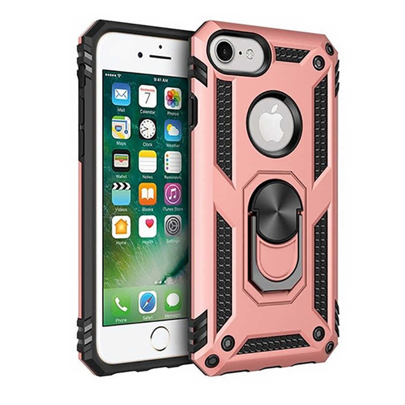 iPhone Uyumlu 7 Kılıf Tuhatu Tank Kapak-Rose gold