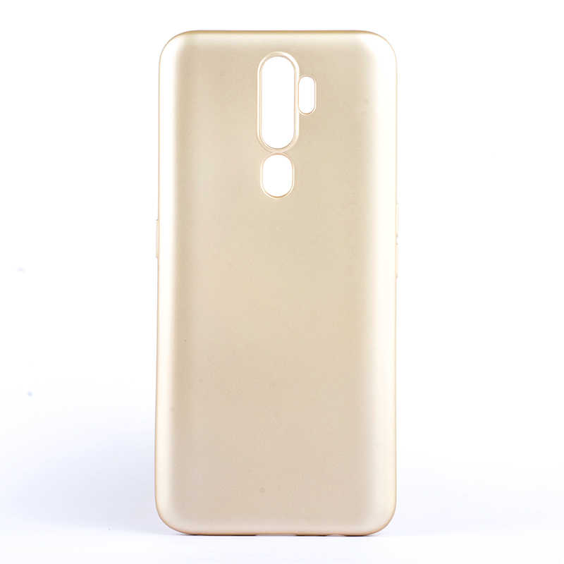 Oppo A5 2020 Kılıf Tuhatu Marino Silikon Kapak-Gold