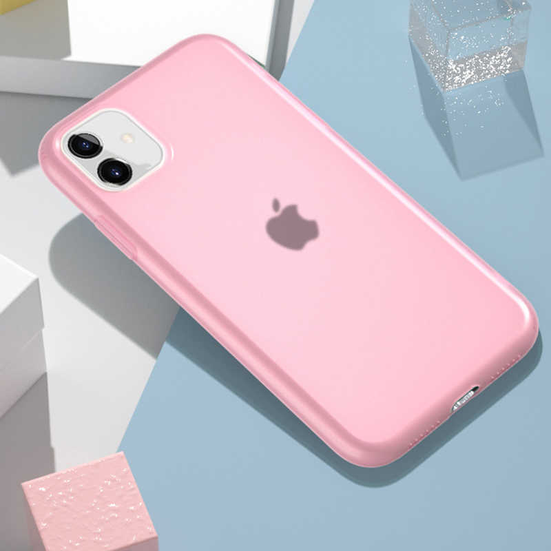 iPhone Uyumlu 11 Kılıf Tuhatu Odos Silikon-Pembe