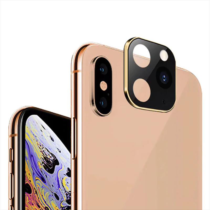 iPhone Uyumlu XS Max 6.5 Tuhatu CP-03 iPhone Uyumlu 11 Pro Max Kamera Lens Dönüştürücü-Gold