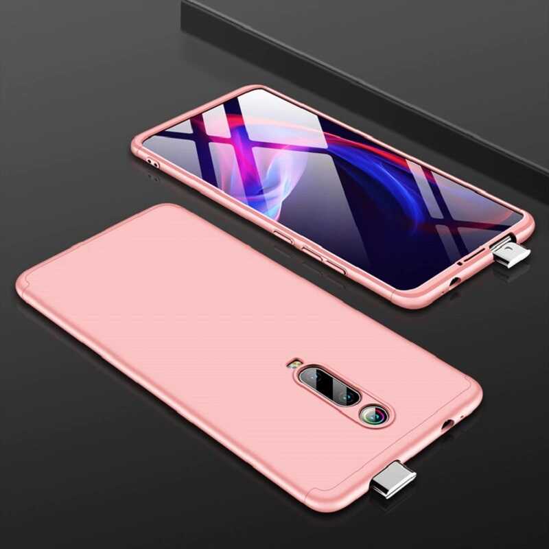 Xiaomi Uyumlu Mi 9T Kılıf Tuhatu Ays Kapak-Rose gold