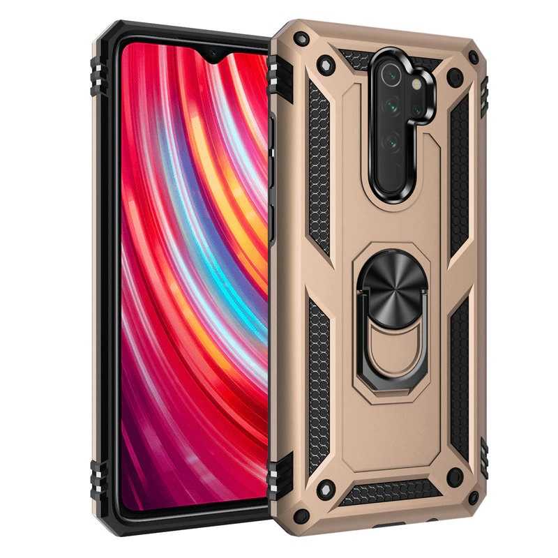 Xiaomi Uyumlu Redmi Note 8 Pro Kılıf Tuhatu Tank Kapak-Gold