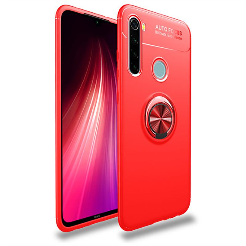 Xiaomi Uyumlu Redmi Note 8T Kılıf Tuhatu Ravel Silikon Kapak-Kırmızı