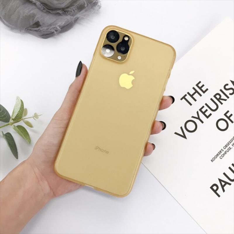 iPhone Uyumlu 11 Pro Max Kılıf Tuhatu Eko PP Kapak-Gold