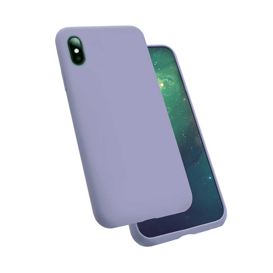 iPhone Uyumlu X Kılıf Tuhatu Silk Silikon-Lila