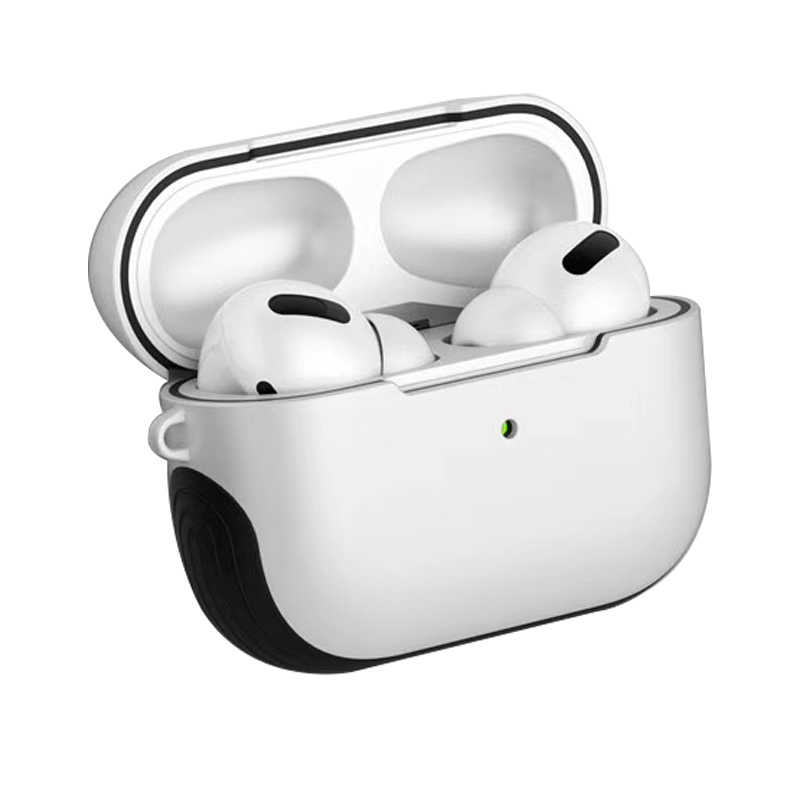 Airpods Uyumlu Pro Kılıf Tuhatu Shockproof Silikon-Beyaz