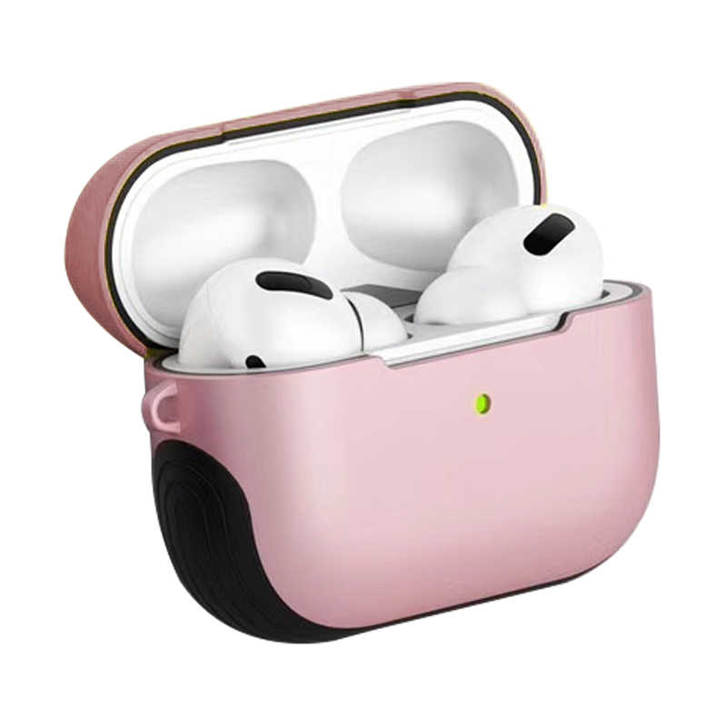 Airpods Uyumlu Pro Kılıf Tuhatu Shockproof Silikon-Pembe