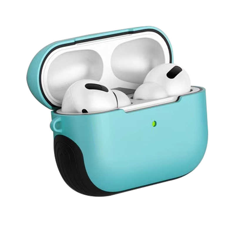 Airpods Uyumlu Pro Kılıf Tuhatu Shockproof Silikon-Turkuaz