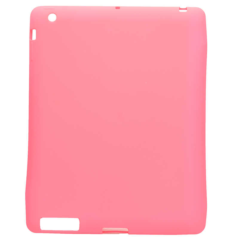 iPad Uyumlu 2 3 4 Kılıf Tuhatu Sky Tablet Silikon-Pembe koyu