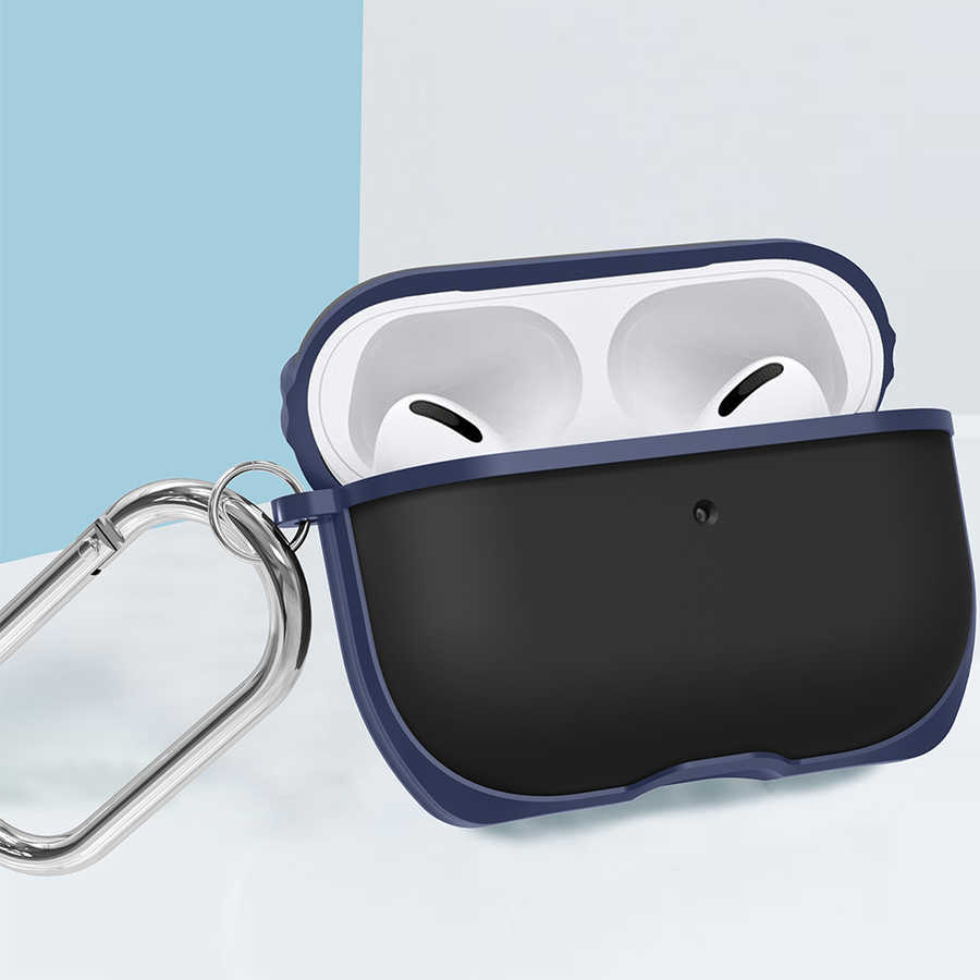 ​Wiwu APC002 Airpods Uyumlu Pro Kılıf-Mavi-siyah