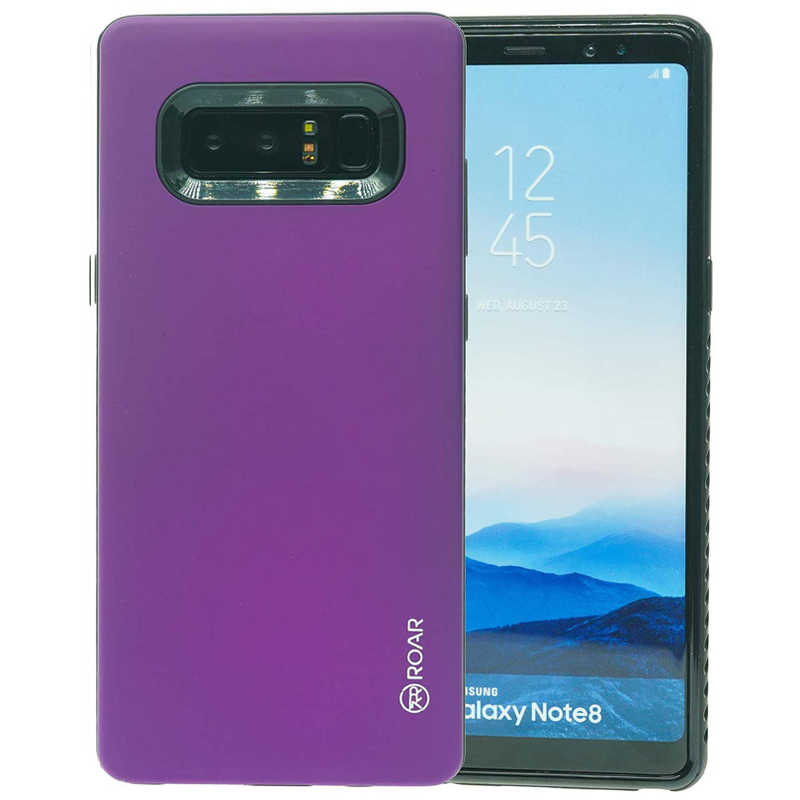 Galaxy Uyumlu Note 8 Kılıf Roar Rico Hybrid Kapak-Mor