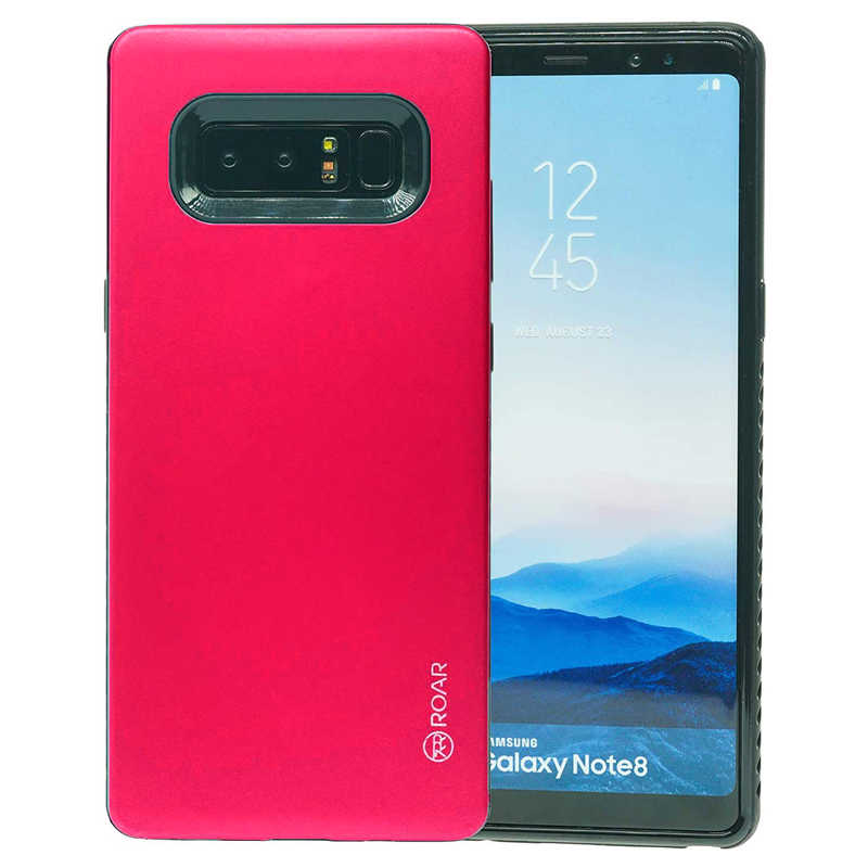 Galaxy Uyumlu Note 8 Kılıf Roar Rico Hybrid Kapak-Pembe