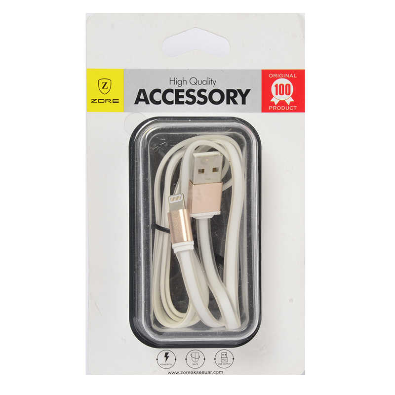 Tuhatu High Speed Lightning Usb Kablo-Beyaz