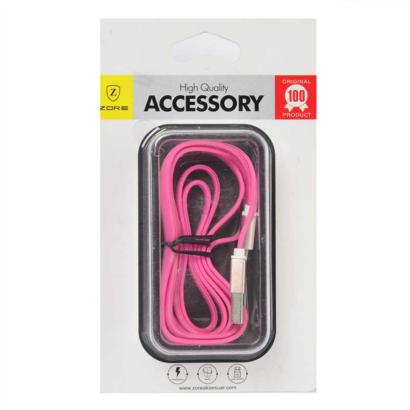 Tuhatu High Speed Lightning Usb Kablo-Pembe