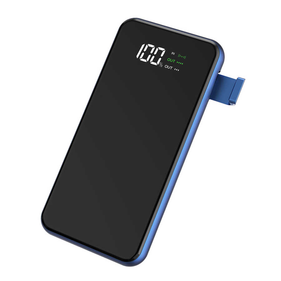 Wiwu W1 8000 Mah Wireless Powerbank-Mavi