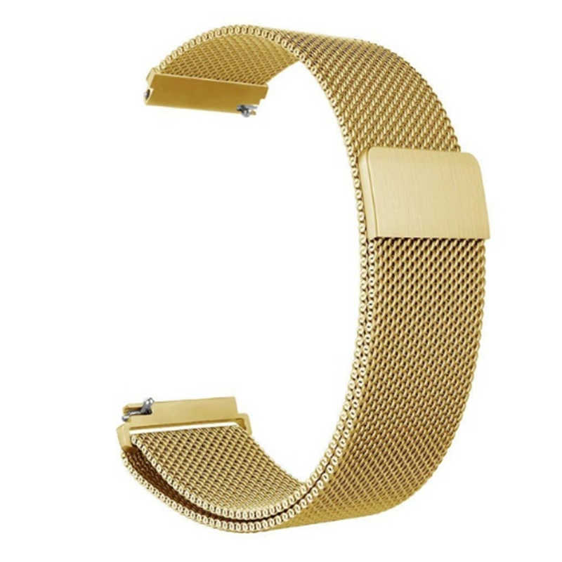 Galaxy Uyumlu Watch 46mm (22mm) Hasna Metal Kordon-Gold