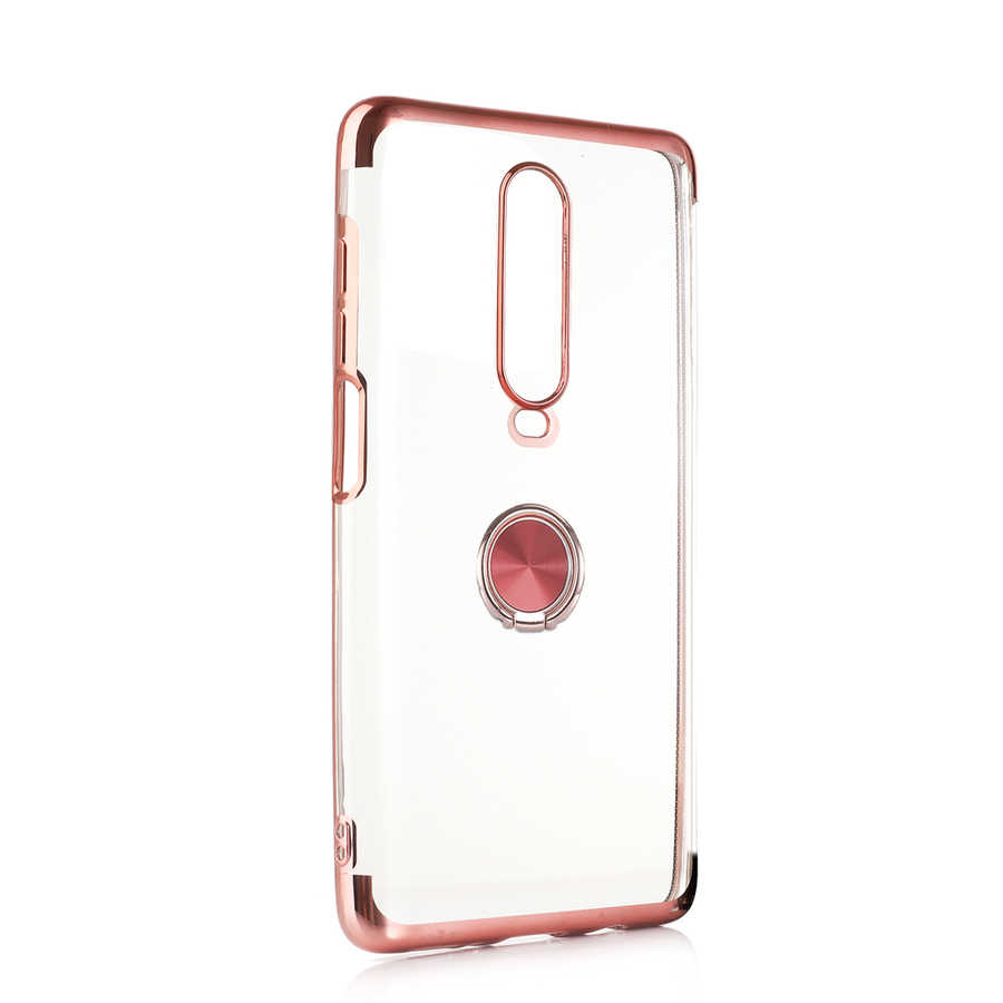 Xiaomi Uyumlu Redmi K30 Kılıf Tuhatu Gess Silikon-Rose gold