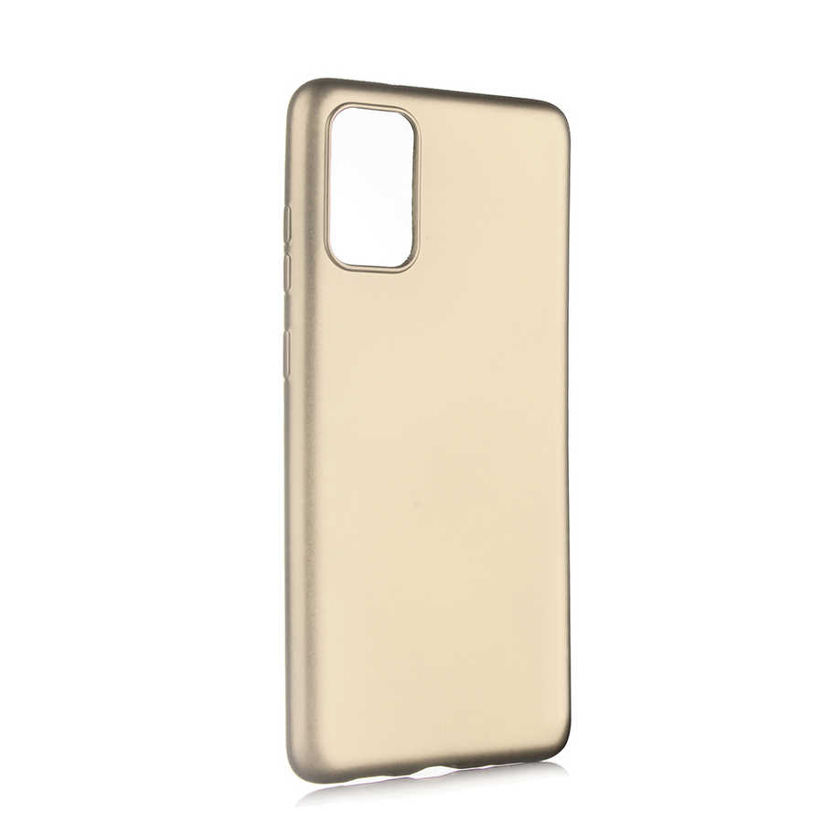 Galaxy Uyumlu S20 Plus Kılıf Tuhatu Marino Silikon Kapak-Gold