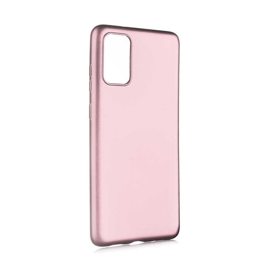 Galaxy Uyumlu S20 Plus Kılıf Tuhatu Marino Silikon Kapak-Rose gold