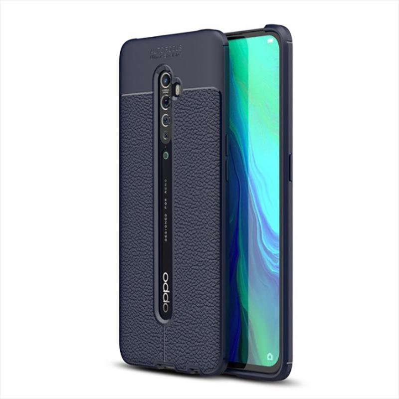 Oppo Reno 2Z Kılıf Tuhatu Ceku Silikon Kapak-Lacivert