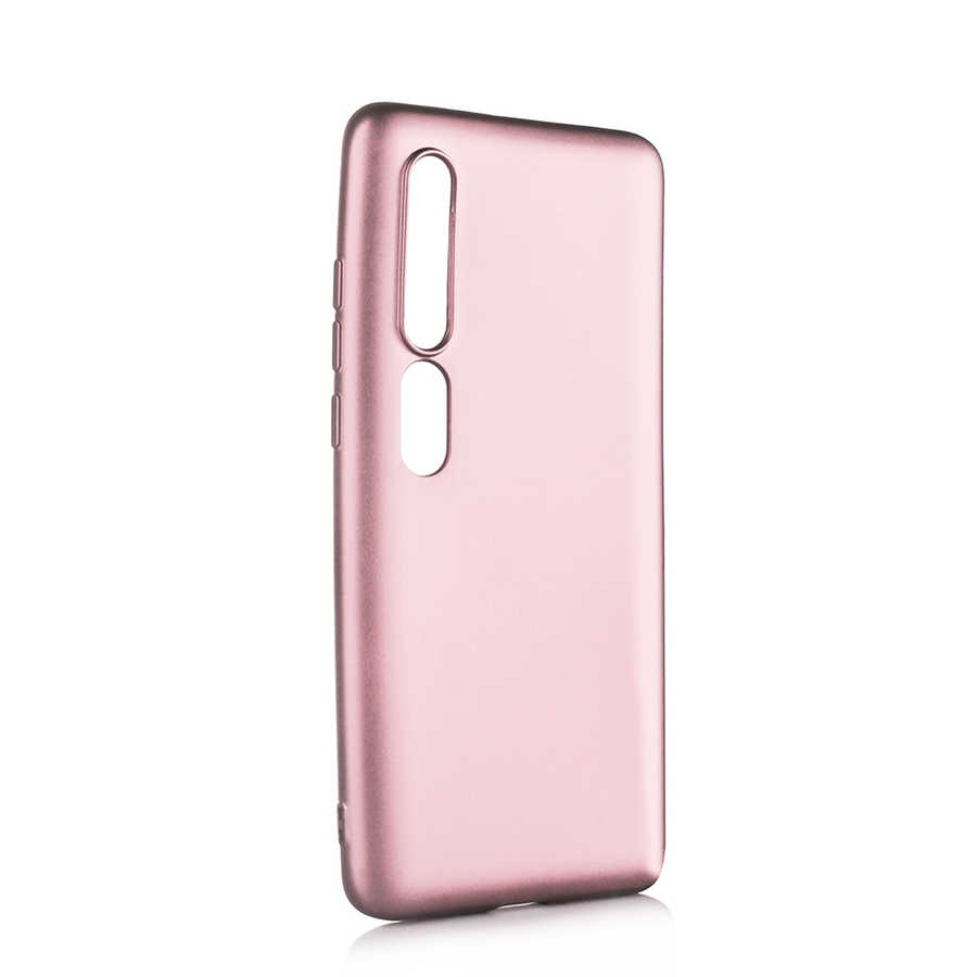 Xiaomi Uyumlu Mi 10 Kılıf Tuhatu Marino Silikon Kapak-Rose gold