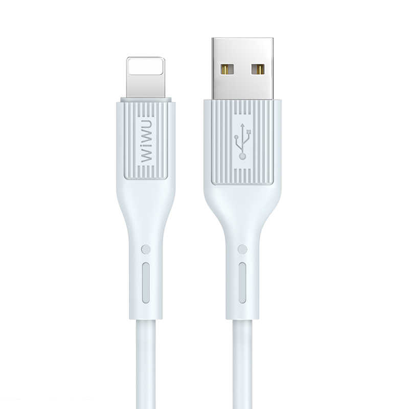 Wiwu G60 Vivid Lightning Usb Kablo-Beyaz