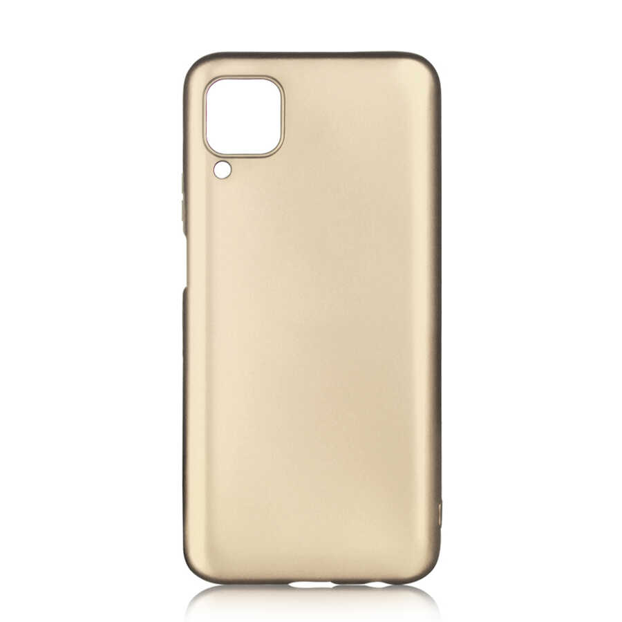 Huawei Uyumlu P40 Lite Kılıf Tuhatu Marino Silikon Kapak-Gold