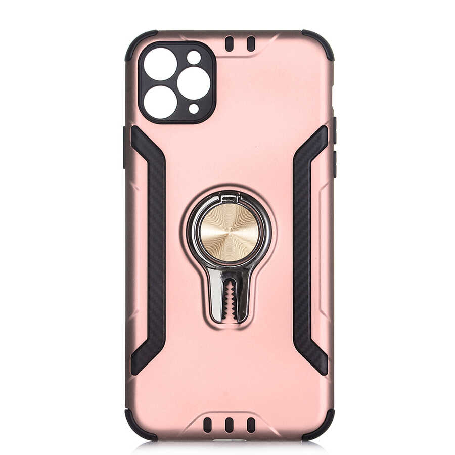 iPhone Uyumlu 11 Pro Kılıf Tuhatu Koko Kapak-Rose gold