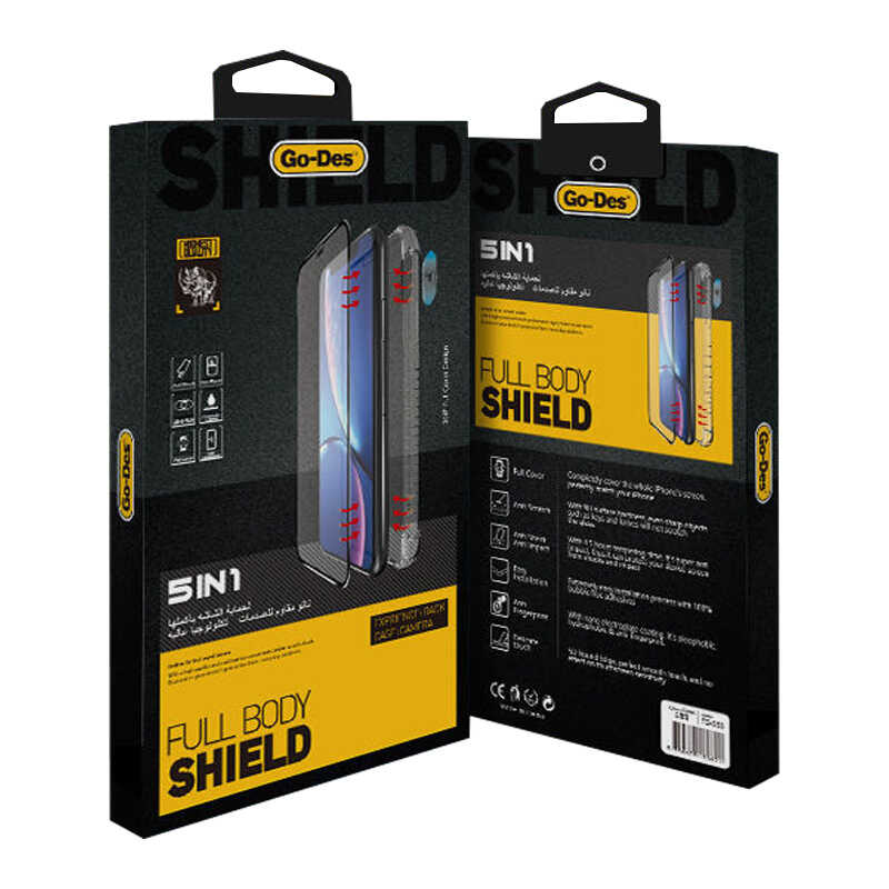 iPhone Uyumlu 6 Plus Go Des 5 in 1 Full Body Shield-Beyaz