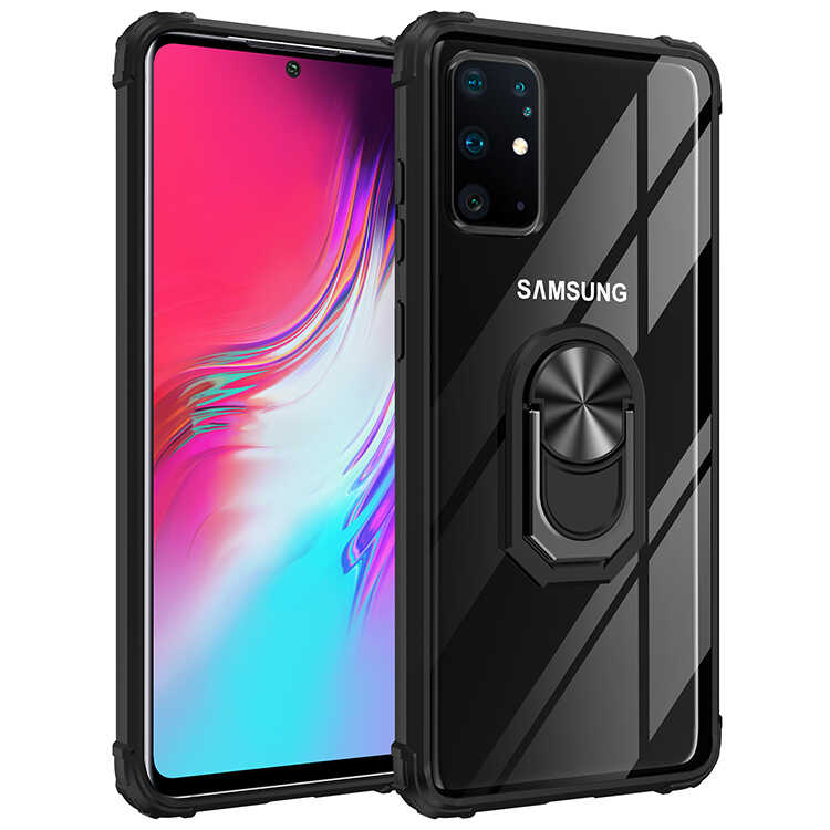 Galaxy Uyumlu S20 Plus Kılıf Tuhatu Mola Kapak-Siyah