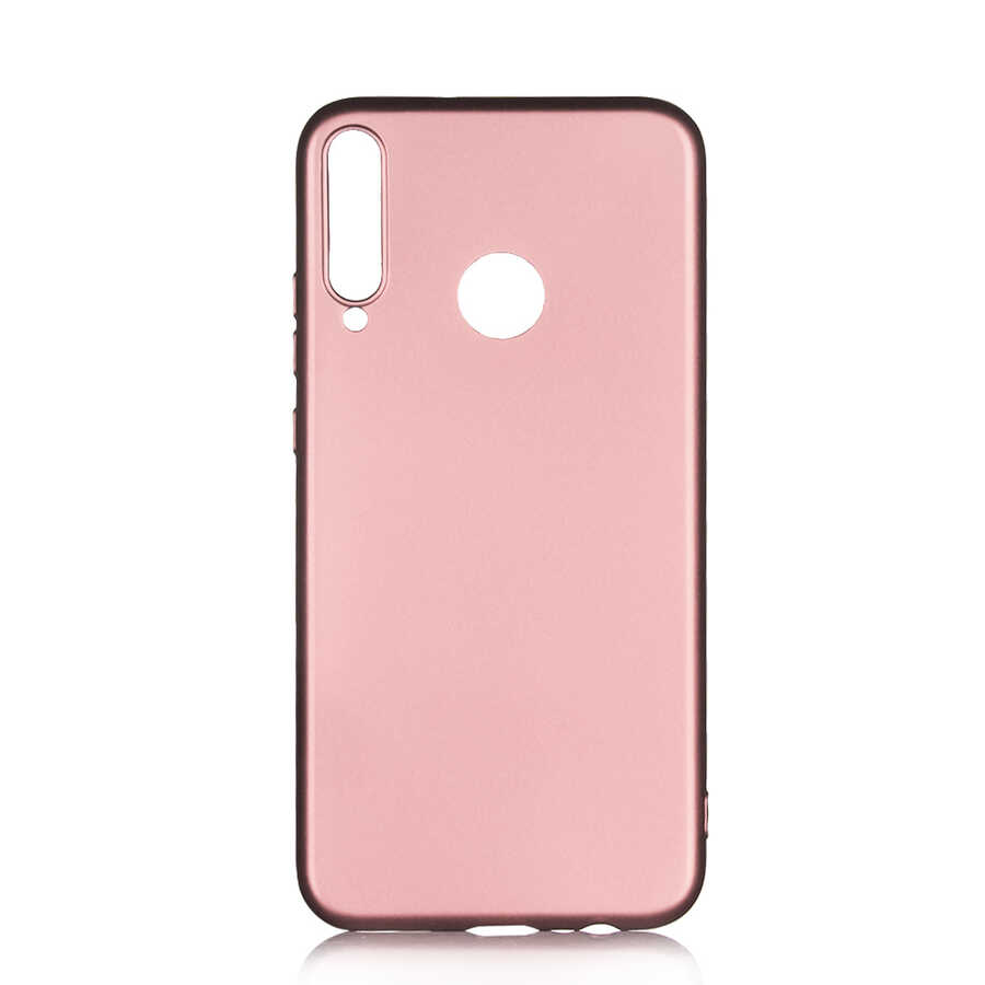 Huawei Uyumlu P40 Lite E Kılıf Tuhatu Marino Silikon Kapak-Rose gold