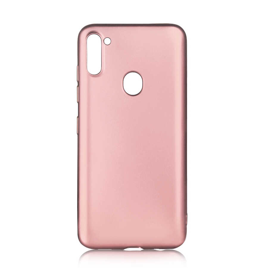 Galaxy Uyumlu M11 Kılıf Tuhatu Marino Silikon Kapak-Rose gold