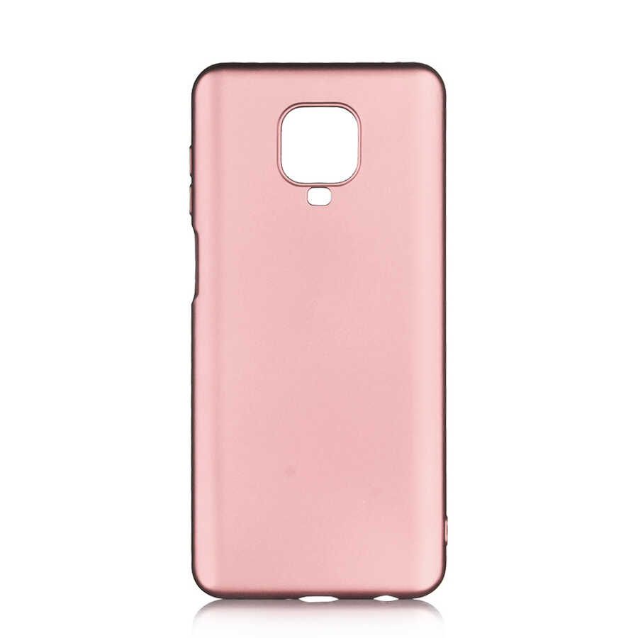 Xiaomi Uyumlu Redmi Note 9S Kılıf Tuhatu Marino Silikon Kapak-Rose gold