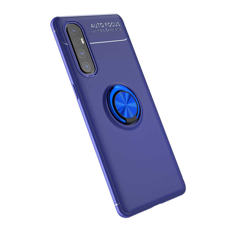 Oppo Reno 3 Pro 5G Kılıf Tuhatu Ravel Silikon Kapak-Mavi