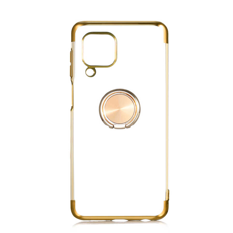 Huawei Uyumlu P40 Lite Kılıf Tuhatu Gess Silikon-Gold