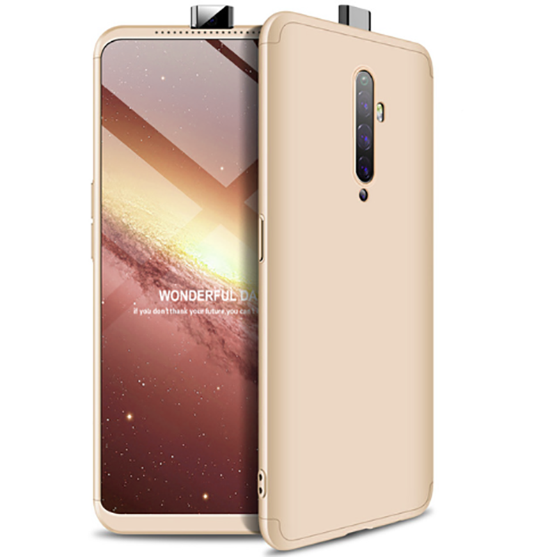 Oppo Reno 2Z Kılıf Tuhatu Ays Kapak-Gold