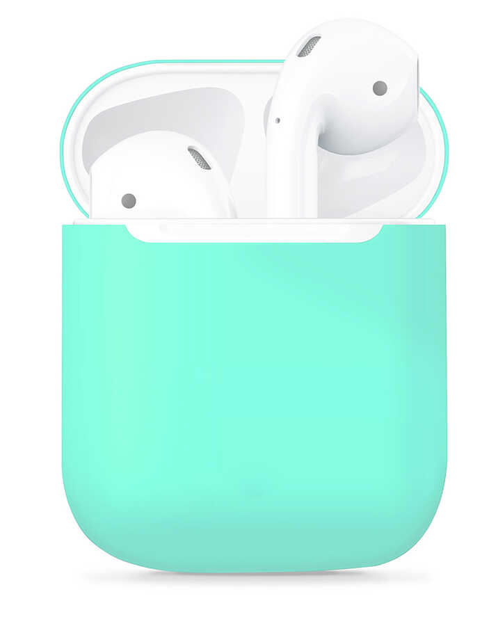 Airpods Uyumlu Kılıf Tuhatu Airbag 13 Silikon-Turkuaz