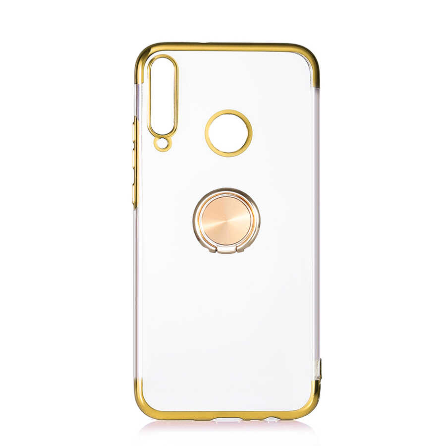 Huawei Uyumlu P40 Lite E Kılıf Tuhatu Gess Silikon-Gold