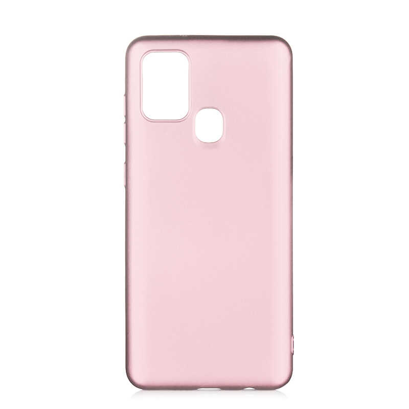 Galaxy Uyumlu A21S Kılıf Tuhatu Marino Silikon Kapak-Rose gold