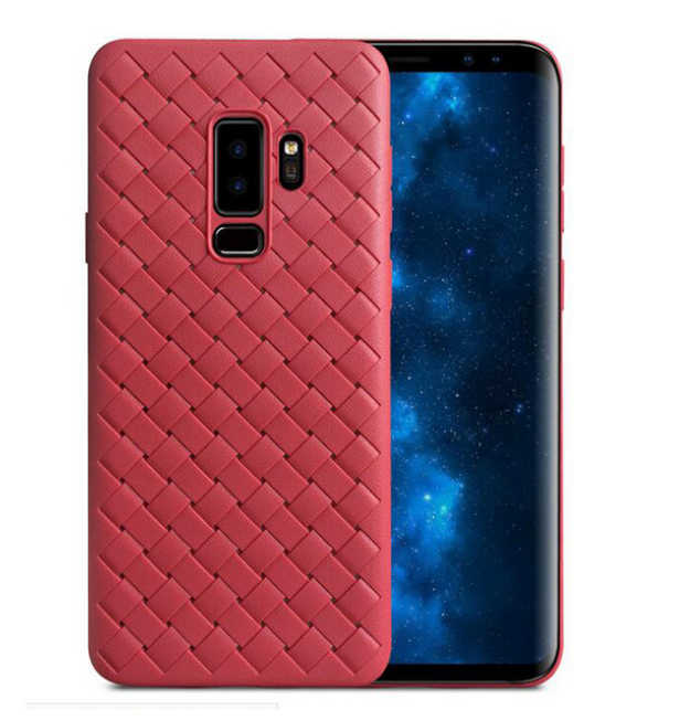 Galaxy Uyumlu S9 Kılıf Tuhatu Cross Silikon-Kırmızı