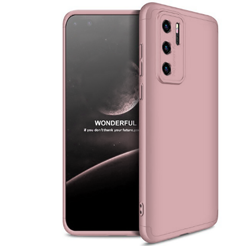 Huawei Uyumlu P40 Pro Kılıf Tuhatu Ays Kapak-Rose gold