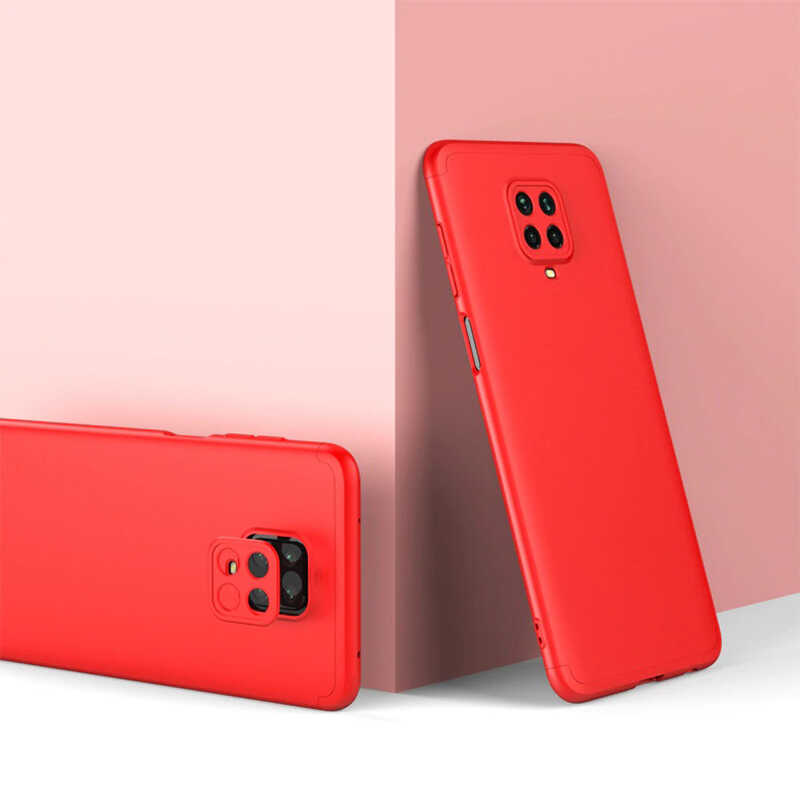 Xiaomi Uyumlu Redmi Note 9S Kılıf Tuhatu Ays Kapak-Kırmızı